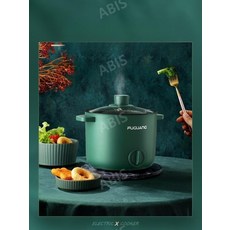 즉석라면조리기 전기라면기 라면기계 짜파게티 포트 회사, 빈티지그린(1.5L)-기계식