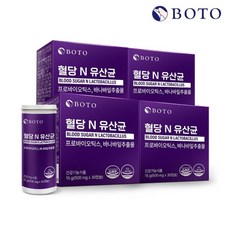 [보뚜] 혈당N유산균 30캡슐 x 4박스 / 프로바이오틱스 바나바잎추출물, 4개, 30정