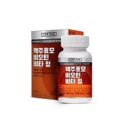 라이프허브 맥주효모 비오틴 비타정 비타민C 국내산 블랙 곡물 추출분말 흑미 검정콩 검정깨 함유, 4개, 60정