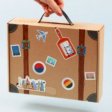 아트랄라 세계여행가방 (4인용) 만들기 꾸미기 재료 미술키트, 단품
