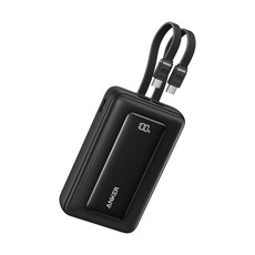 앤커 졸로 파워뱅크 20000mAh 45W 보조배터리 (C타입 케이블 일체형), 블랙, A110M