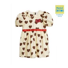 [현대백화점][미니로디니] 하트우븐반팔원피스 2025010511 Hearts dress 아동 선물 유아 조카 유니크 입학