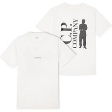 CP COMPANY [당일]23SS 프론트 백 로고 프린팅 반팔 티셔츠 14CMTS190A 006011W 103