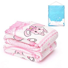 Littleforbig 성인용 프린트 기저귀 2개 - 아기 우사기 귀여운 기저귀 미디엄 71.1cm-96.5cm28-38인치, Medium, Medium