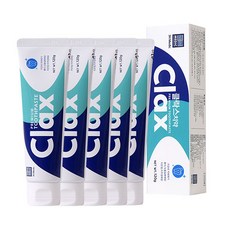 [클락스] 잇몸 염증 통증 예방 성분좋은 안심 항균 항염 무불소 무향 천연 치약 120g, 5개