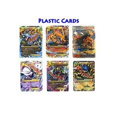 EX Mega Pack of 6 Plastic Cards Charizard GX Rayquaza Mewtwo Lucario with Free 5, One Color