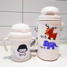 이야기공작소 유치원 어린이집 이름표 캐릭터 방수 네임스티커, 약병형-투명, 1매