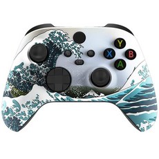 Xbox Series One Soft Touch Design 맞춤형 게임 컨트롤러 Shell for Comfort Grip X 번개, Waves, 1개
