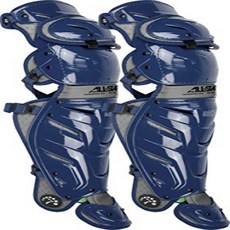 All-Star Adult System 7 Axis Catcher's Leg Guards 올스타 성인용 시스템 7 축 포수 다리 보호대, nullSET