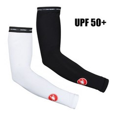 팔 토시 전갈 castelli upf 50 light 가벼운 라이딩 암, 화이트 1겹