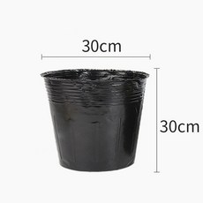 JINGHENG 화분 소프트 포트 화훼 분재 재배용 농장 묘목 자루 봉지 모종 육묘 육종, 30x30 100개, 30x30 100개