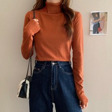 겨울 가을 계절 니트 상의 여성 슬림 블랙 스웨터