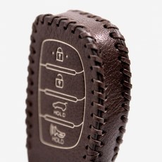 [Luxury 현대 C type] 아반떼 투싼 i40 소나타 아이오닉 스마트키 케이스, 초콜렛