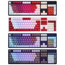 마이크로닉스 MANIC X50 4세대 광축 PBT 게이밍 키보드, MANIC X50 Gaming Keyboard, 블랙 레드, 일반형