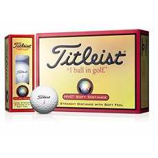 TITLEIST (타이틀) 골프 공 HVC SOFT DISTANCE 2 조각 12 개들이 화이트 1HVSD-J