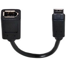 Dafensoy IEEE 1394 Firewire 케이블 13946Pin Female to 1394b 9Pin Male 400800 디지털 카메라 프린터DV 20cm9인치, 1개