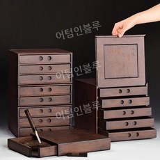 약초보관함 찻잎 약재함 서랍장 산나물 건조 밀폐, 3층, 1개 - 약재함