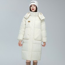 ANYOU 겨울패딩 여성경량패딩 방한 보온 후드 패딩