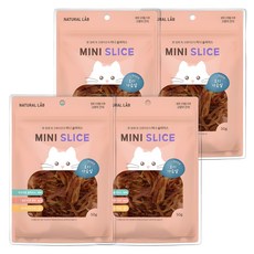 내츄럴랩 미니 슬라이스 져키 고양이 간식, 오리가슴살, 50g, 4개 오리가슴살, 50g, 4개