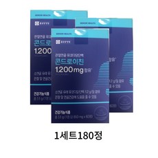 종근당건강 관절연골 뮤코다당단백 콘드로이친 1200mg, 180정, 2개