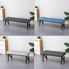 N자형 장스툴1000 1500 대기용 사무실벤치 상담실 철제 튼튼한 긴의자 실내벤치, 다크그레이