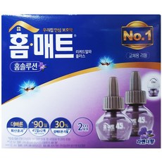 홈매트 홈솔루션 라벤더 리필 2p, 58ml, 2개