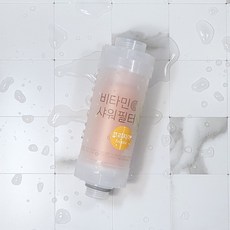 X100 비타민 샤워필터 여행용 샤워기 비타민 녹물 염소제거 필터 국내 최대 아로마 보유, 1개, 프리지아