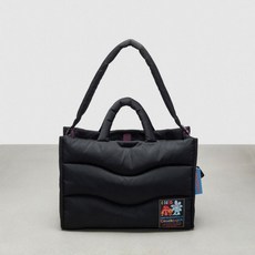 코치 Coachtopia Loop Wavy 토트백 CQ057 BLK