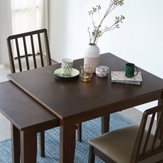 [리비니아] 델리 공간활용 슬라이딩 확장형 식탁 테이블 2color, 월넛