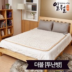 일월 워셔블 초절전형 기모극세사 전기매트_더블(140x180)_투난방, 더블