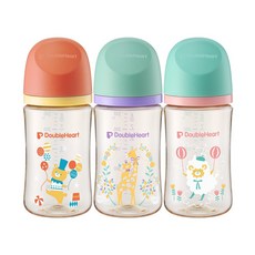 더블하트 모유실감 3세대 PPSU 디어프렌즈 240ml 트리플팩