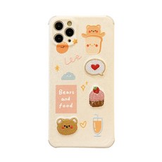 아이폰12 Pro Max Mini 휴대폰 케이스 캐릭터 자수 그림