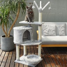 kirahosi DIY 고양이 캣타워 캣폴 2020신상 하우스 31호+덧신증정 C9o006l, 1, 베이지0135
