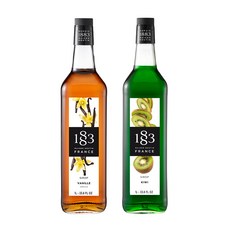 1883 바닐라 시럽 1000ml+1883 키위 시럽 1000ml