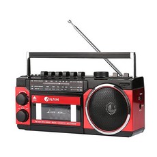아남 A-36 포터블카세트 녹음기USB+SD+테이프 재생
