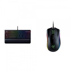 Razer BlackWidow Elite 기계식 게임용 키보드 및 Mamba Elite 유선 게임용 마우스 : 16 000 DPI 광학 센서-C, 단일상품, 단일상품