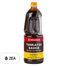 기꼬만 돈까스 소스, 1.8L, 2개