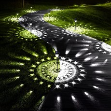 txzzy LED 방수 태양광 정원등 태양광 옥외등, 10개, 흰색