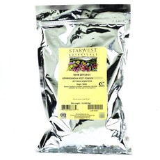 Starwest Botanicals 아슈와간다 루트 파우더 오가닉, 453.6g, 1개