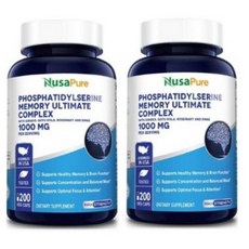 NusaPure 누사퓨어 포스파티딜세린 1000mg 200정 Phosphatidylserine, 2개