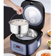 반구형 저당밥솥 찜기 당뇨 밥통 당질저감 다기능 다이어트, 4L 304 스테인리스 담즙, 1개