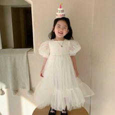 베이비맥스 아동용 멜로우 샤샤 퍼프 드레스