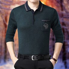 골프티셔츠 겨울 카라긴팔티 스판 직장인오피스룩S19