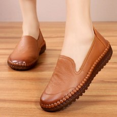 수제 양가죽 발편한 여성 구두 단화 플랫슈즈 26