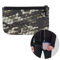 피에르하디 피에르하디 카모큐브 클러치백 M BLACK/KAKI/BLACK