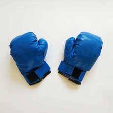 어린이 장갑 산다 권투 장갑 태권도 싸움 스포츠 장갑 피트니스 소품 유치원 성능 장갑, 블루 (패턴 없음)
