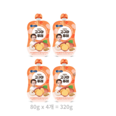 베베쿡 처음먹는 고구마 퓨레, 320g, 1개 - 베베쿡고구마퓨레