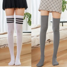 사계절 압박 스타킹 얇은 오버 니삭스 골프 스포츠 속바지