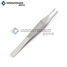 OdontoMed2011 DENTAL ADSON KOCHER TWEEZER 12CM 1X2 RAT TOOTH DRESSING