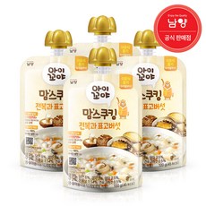 아이꼬야 맘스쿠킹 이유식 100g, 전복과 표고버섯, 4개 - 맘마밀12개월